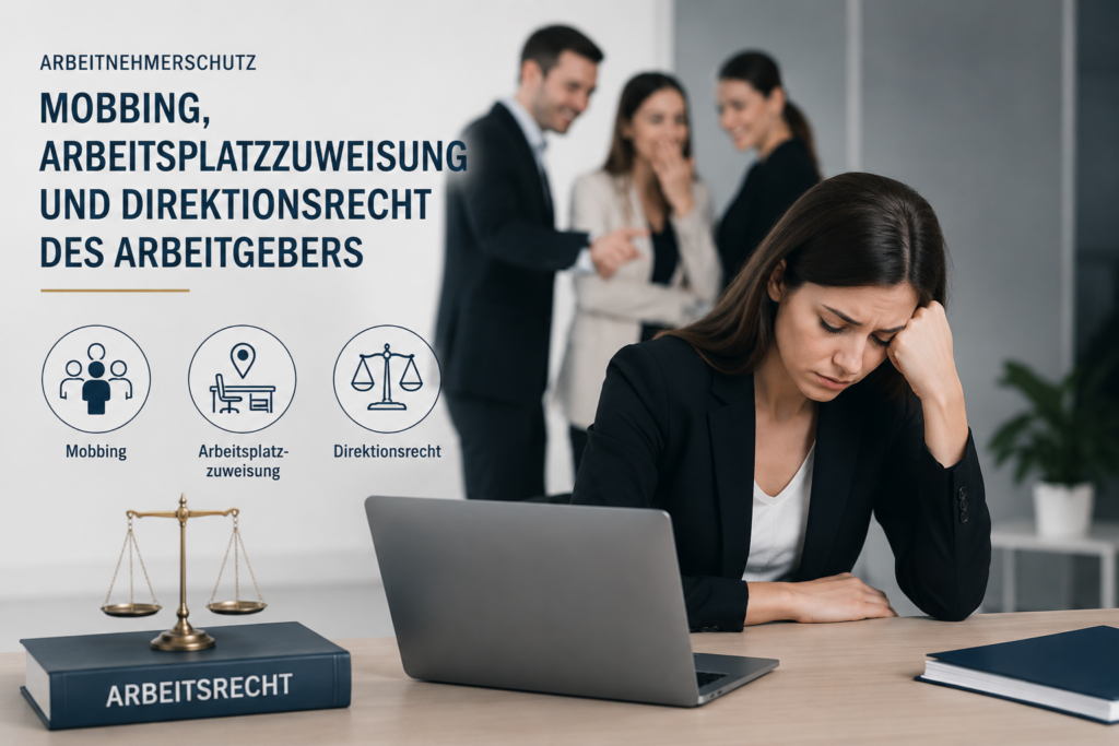 Mobbing am Arbeitsplatz – Arbeitnehmerin nach Arbeitsplatzzuweisung und Konflikten mit Kollegen im Büro
