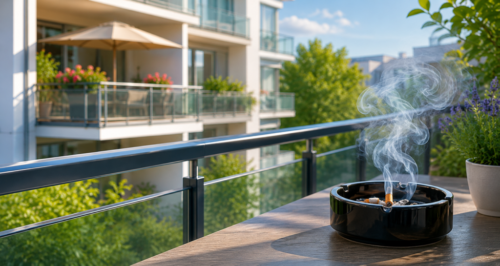 Rauchbelästigung durch Nachbarn auf einem Balkon – Nichtraucherschutz und rechtliche Unterstützung bei Konflikten im Wohnumfeld